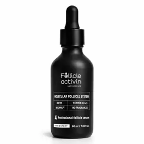 FOLLICLE ACTIVIN - analogų neturintis folikulų veiklą aktyvuojantis serumas su 5x didesne koncentracija aktyvių ingredientų