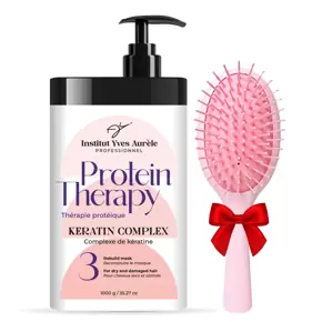 PROTEINŲ TERAPIJA PLAUKAMS (1000g) + DOVANA (plaukų šepetys)!